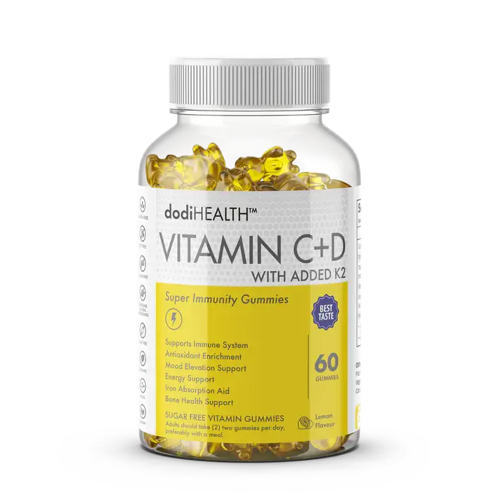 Immunity Gummies with Vitamin C, D3 & K2 - Sugar-Free UK