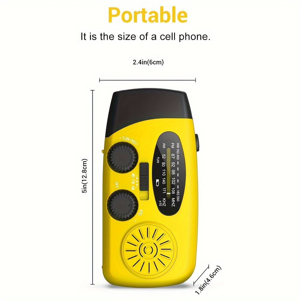Emergency Solar Hand Crank Radio with Power Bank-4