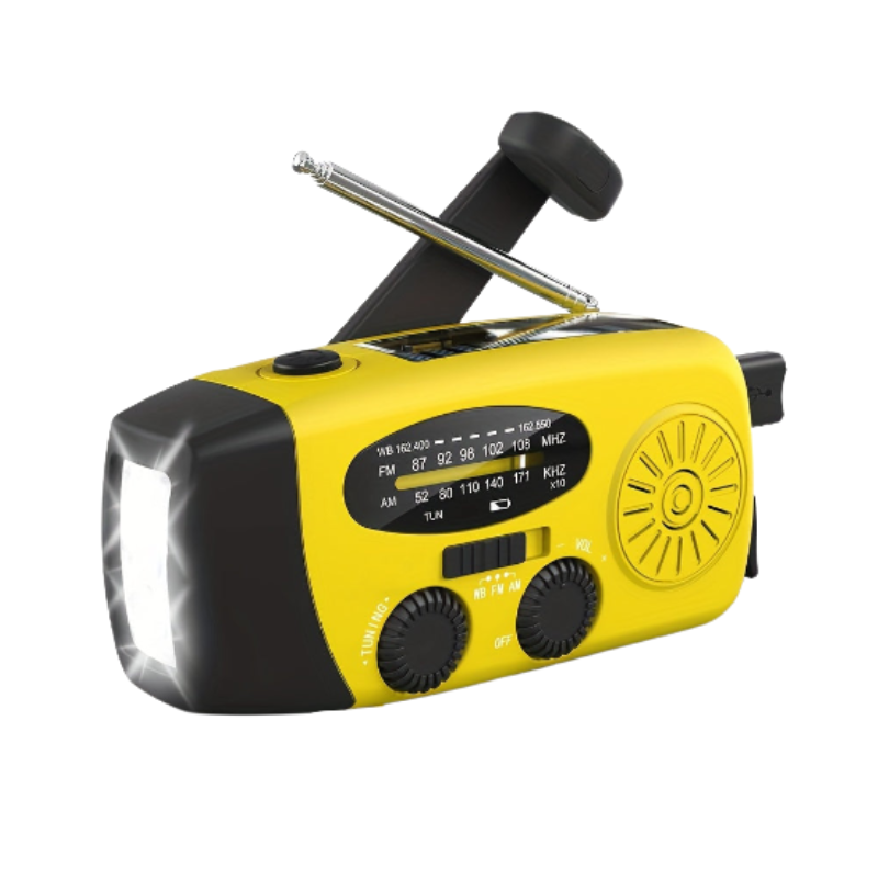Emergency Solar Hand Crank Radio with Power Bank-0